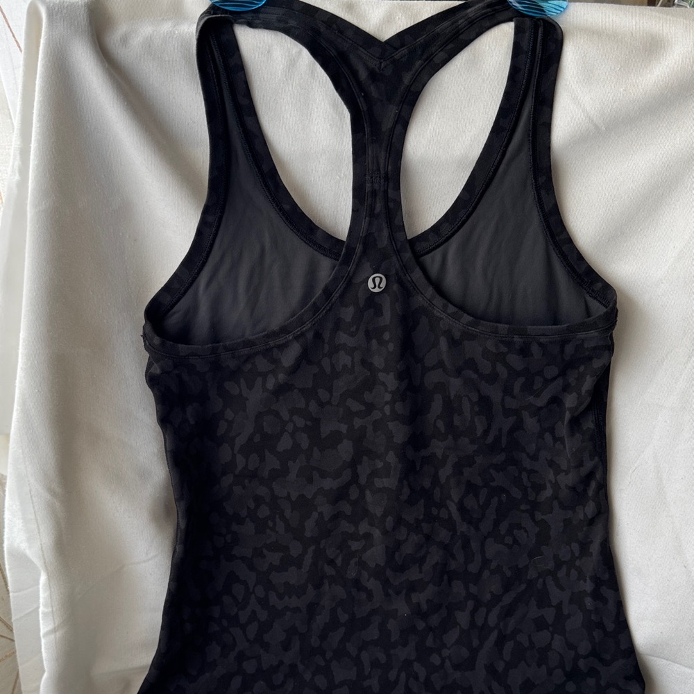 lululemon athletica Black Patterned Tank Top
